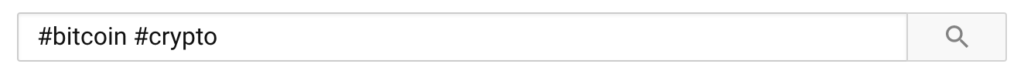 bitcoin crypto hashtag