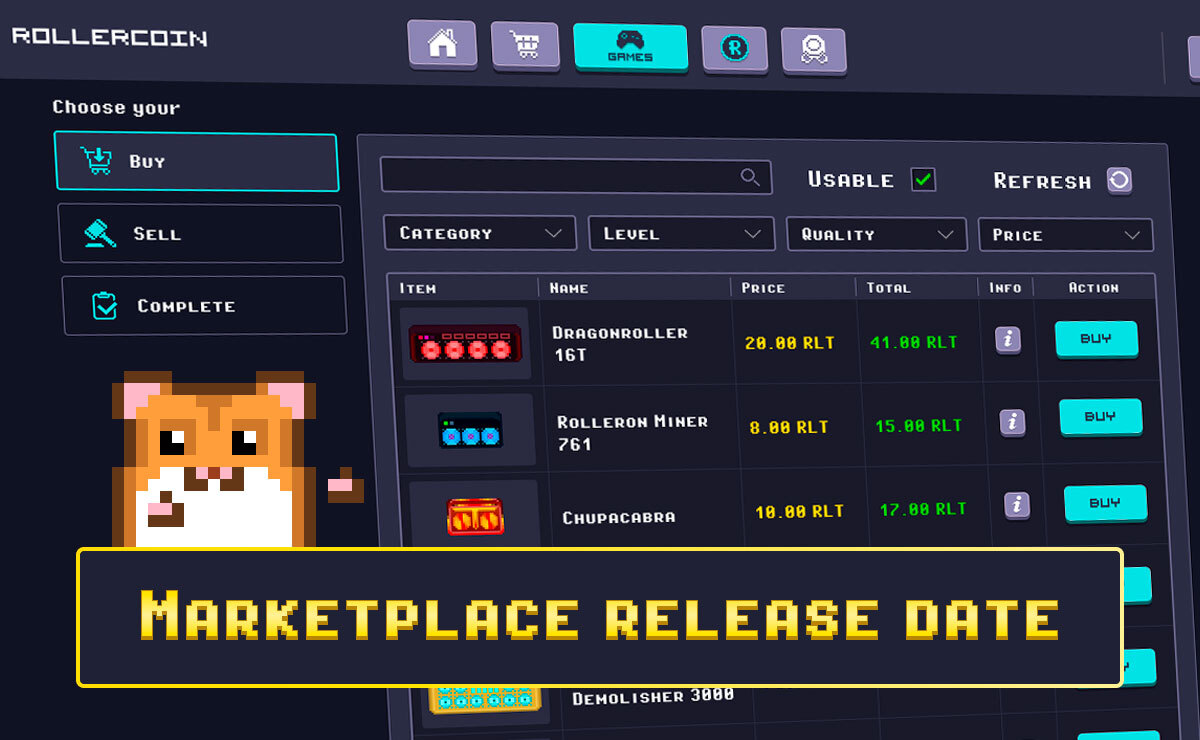 Marketplace! What to expect, Play2Earn and release dates.