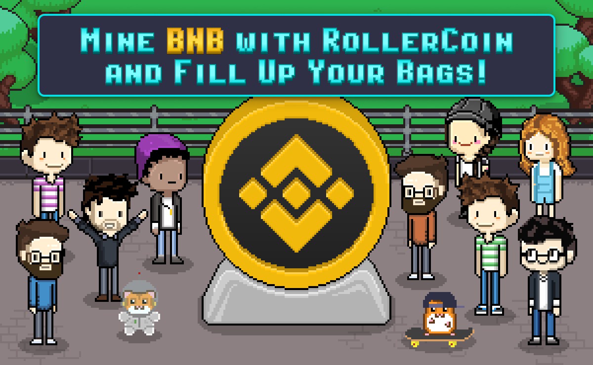 How to mine BNB with Rollercoin for free by playing games!
